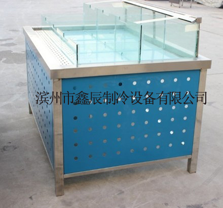 鑫辰循環水貝類展示臺 超市不銹鋼展臺，XC-C海鮮展臺