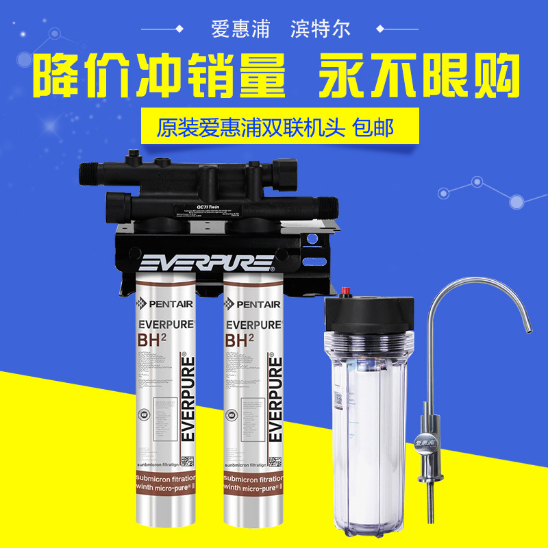 美國進口愛惠浦（Everpure）BH2 雙聯(lián)凈水器 過濾系統(tǒng) 商用