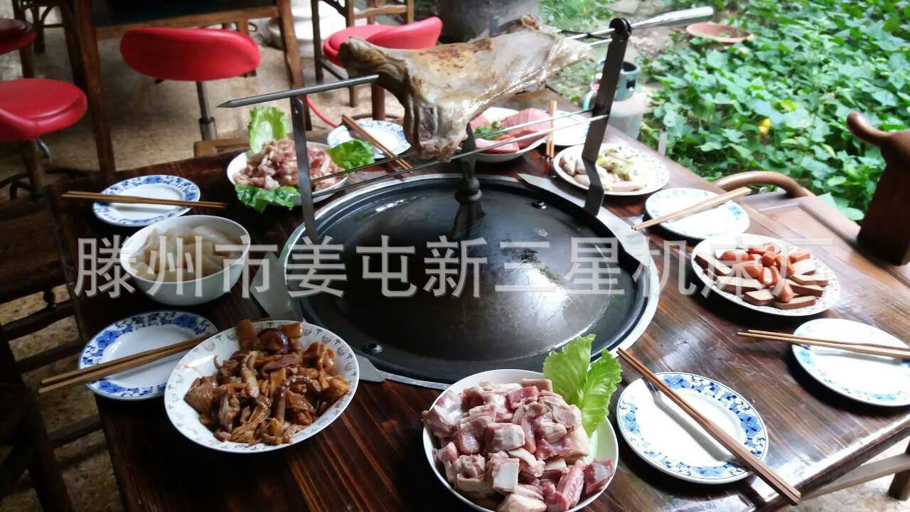 高品質(zhì)蒙古燒烤盤 鑄鐵烤盤 多功能火鍋燒烤一體式圓形燒烤盤