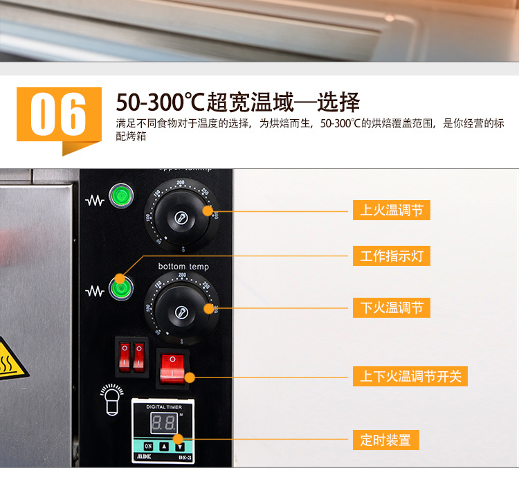 麥眾烤箱二層二盤商用電烤箱烘焙披薩爐電烘爐雙層烘焙烘爐烤箱