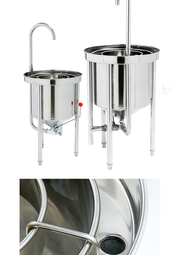 樂創(chuàng)20KG50KG全自動不銹鋼洗米機(jī) 水壓式大型淘米機(jī) 商用洗米機(jī)