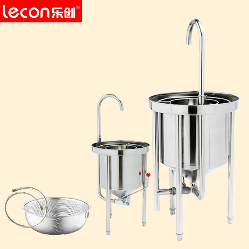 樂創(chuàng)20KG50KG全自動不銹鋼洗米機(jī) 水壓式大型淘米機(jī) 商用洗米機(jī)
