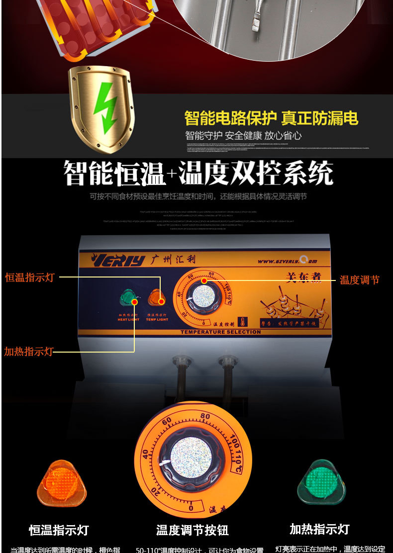 匯利關(guān)東煮機(jī)器商用12格 雙缸關(guān)東煮鍋電熱12格丸子機(jī)器麻辣燙機(jī)