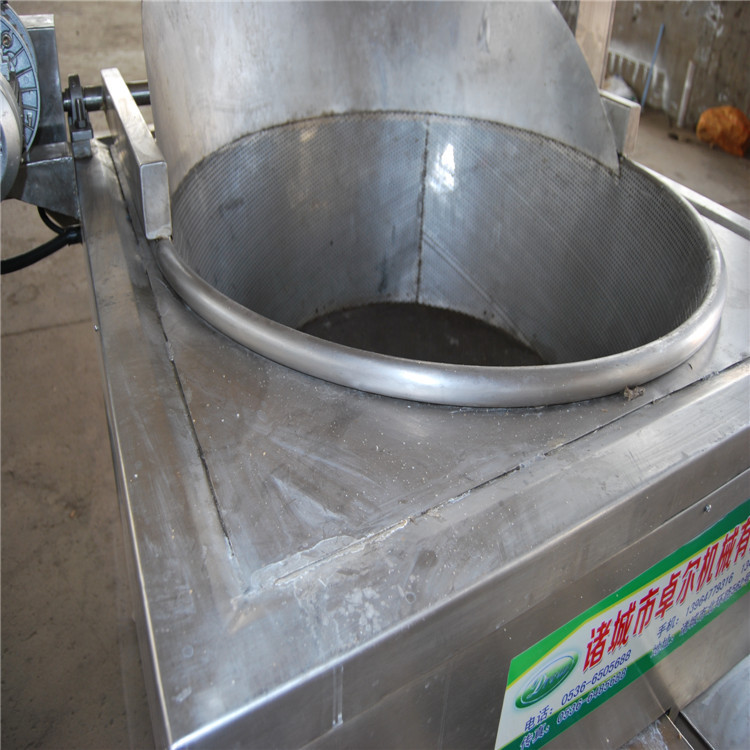 康源食品機(jī)械廠油炸機(jī)炸貓耳朵甜甜圈半自動(dòng)翻轉(zhuǎn)攪拌商用304材質(zhì)