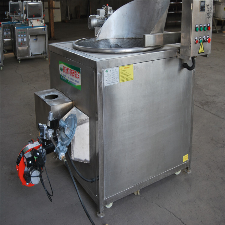 康源食品機(jī)械廠油炸機(jī)炸貓耳朵甜甜圈半自動(dòng)翻轉(zhuǎn)攪拌商用304材質(zhì)