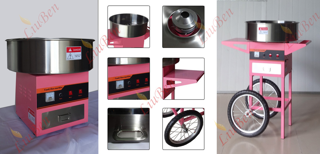 廣州六本電氣機(jī)械加工棉花糖機(jī)商用電動(dòng)