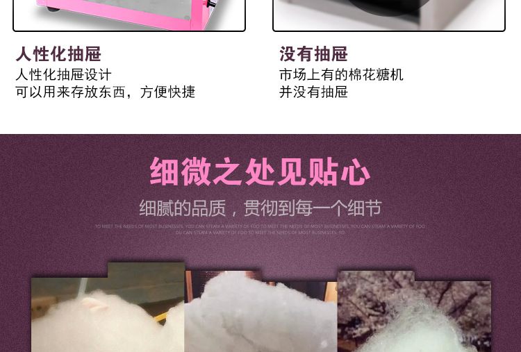 奇博士電熱棉花糖機(jī)商用電動(dòng)全自動(dòng)花式拉絲棉花糖機(jī)器彩色果味糖