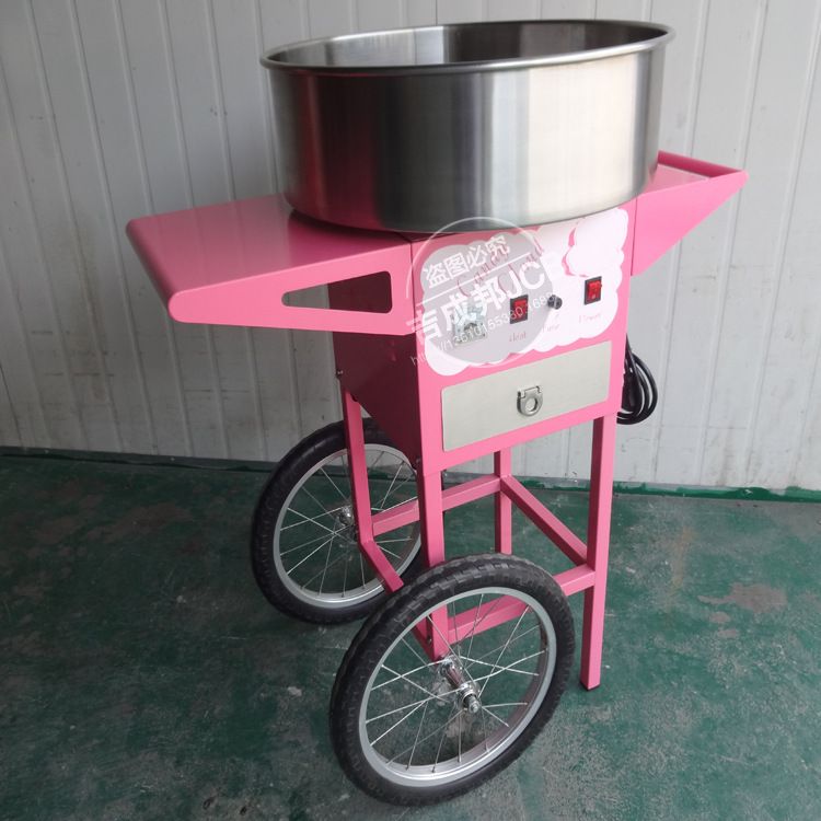 立式手推，商用電動棉花糖機(jī)，全自動商用棉花糖機(jī)