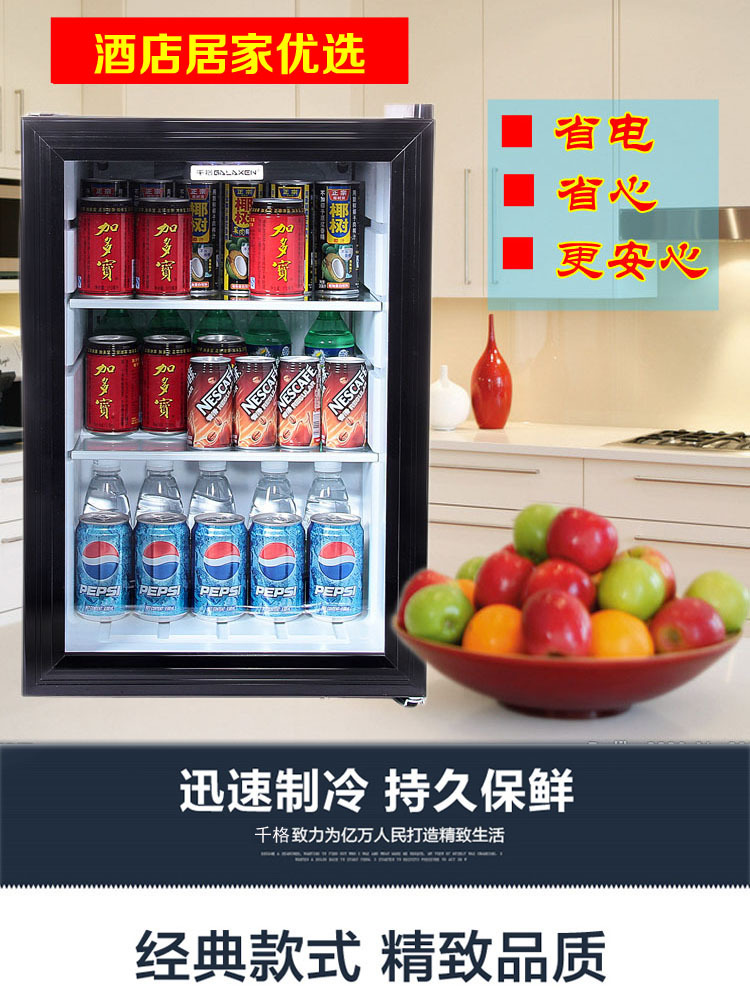 酒店家用小型冰箱 展示吧臺(tái)商用冰柜 啤酒飲品飲料柜家用冷柜