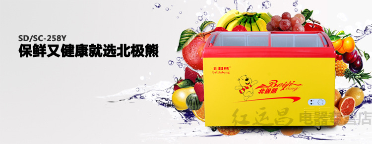 北極熊SDSC-258Y節(jié)能速凍冷藏冷凍展示冰柜