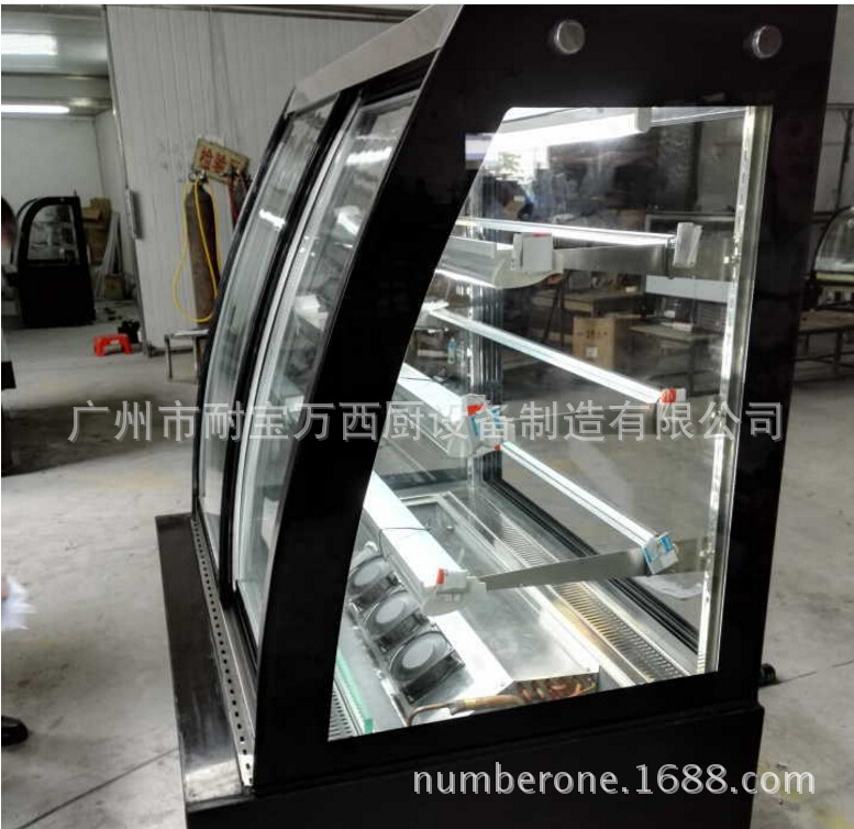 豪華型前后開(kāi)門展示柜 商用立式蛋糕陳列柜 落地式四層食物保鮮柜
