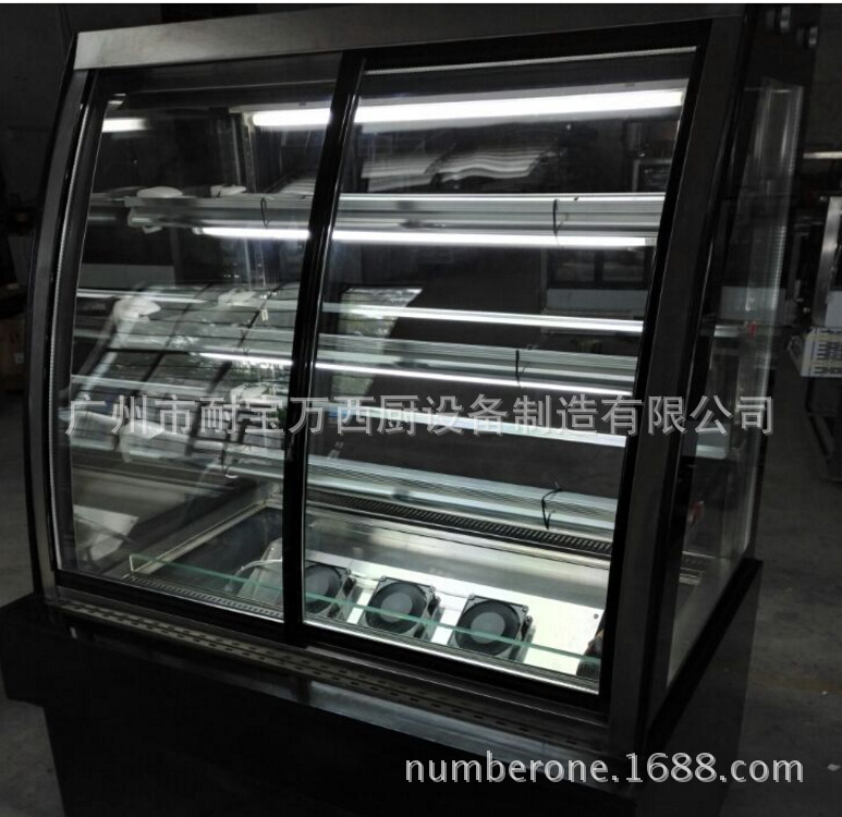 豪華型前后開(kāi)門展示柜 商用立式蛋糕陳列柜 落地式四層食物保鮮柜