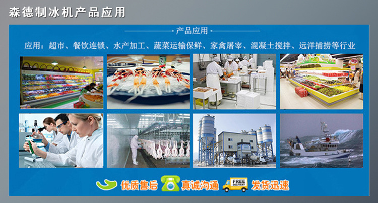 2噸商用制冰機 大型商場超市片冰制冰機 肉禽水產海鮮冰凍制冰機