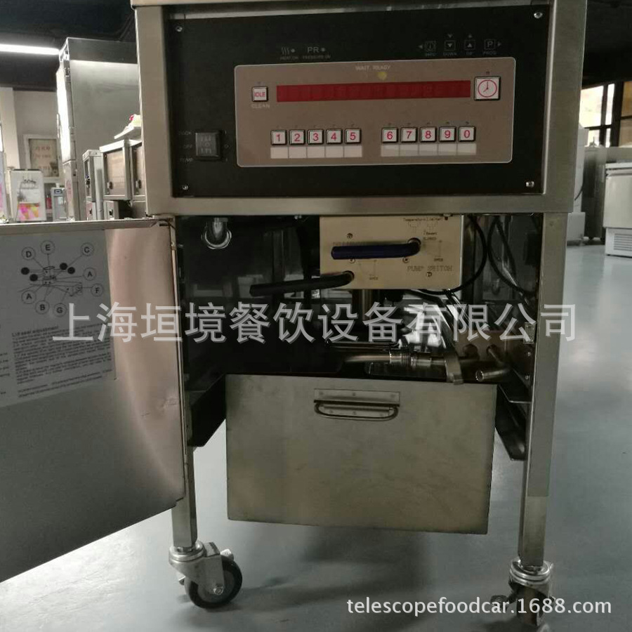 美式110v 60hz 不銹鋼臺(tái)式壓力油炸鍋 出口臺(tái)灣雞排16電熱油炸爐
