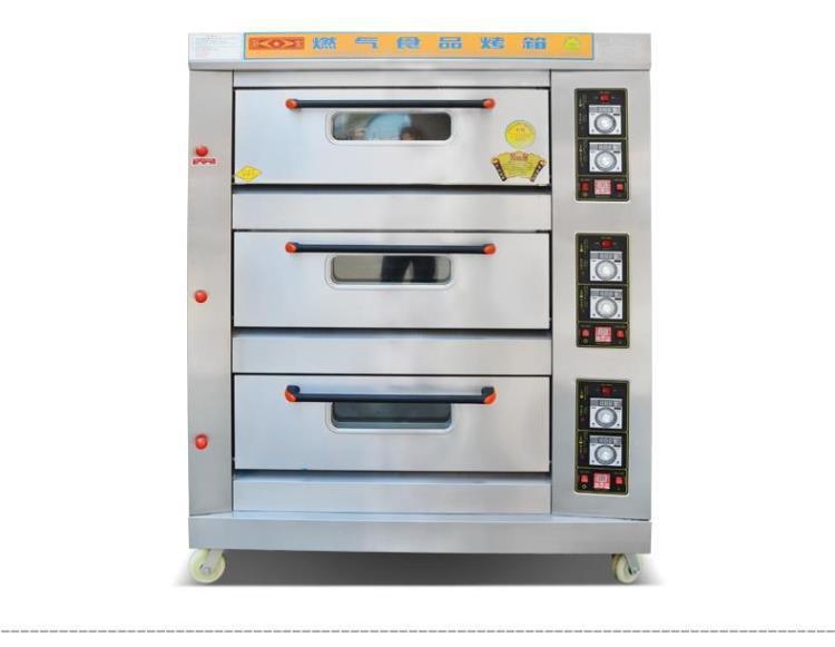 廚寶KB-30三層六盤商用燃?xì)饪鞠?燃?xì)饪緺t 3層6盤面包烤箱烘爐