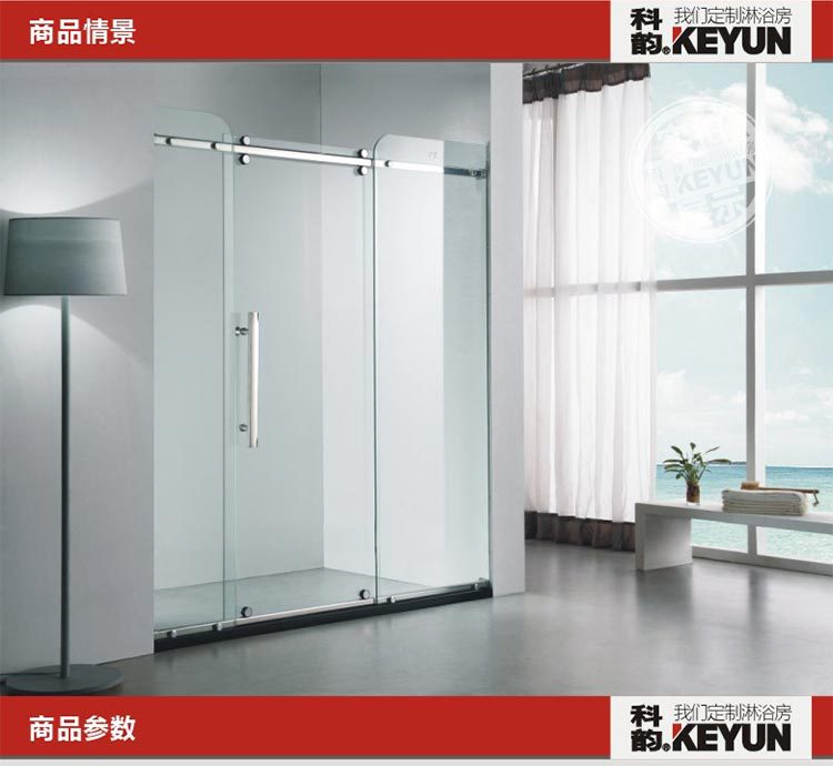 佛山不銹鋼簡易淋浴房 酒店家用玻璃整體淋浴房 浴室隔斷屏風定制
