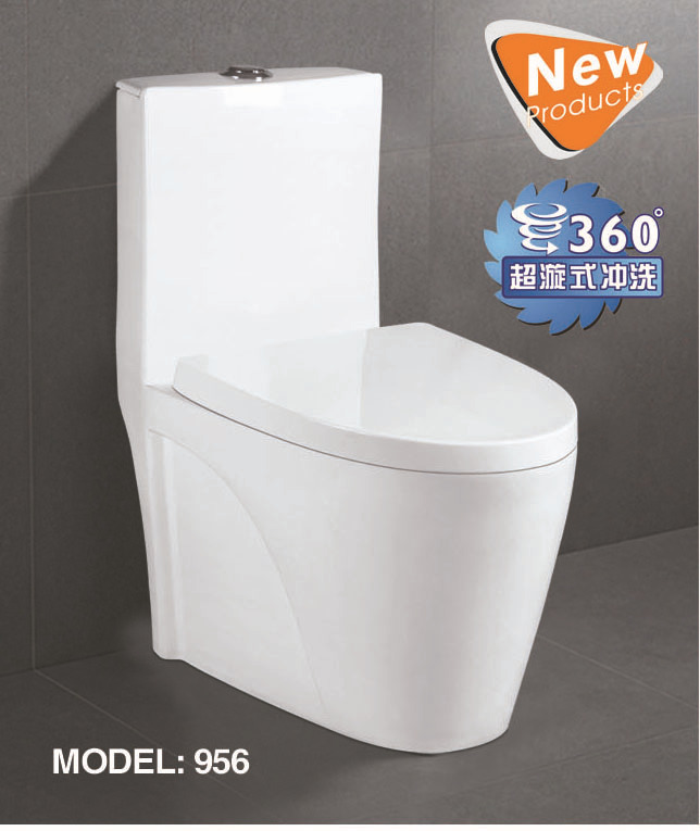 956 超漩式馬桶連體坐便器 星級酒店專用衛(wèi)浴潔具 廠家批發(fā) OEM