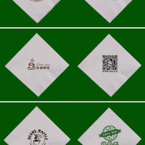 肯德基麥當勞餐廳方巾紙 23*23印紙巾2層餐巾紙整箱批發 可印LOGO