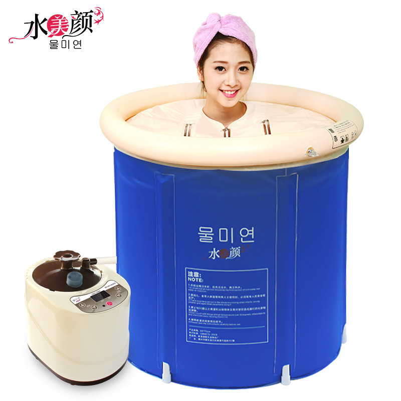 水美顏兩用多功能蒸汽機(jī) 桑拿足浴設(shè)備折疊浴桶浴缸 排毒汗蒸機(jī)