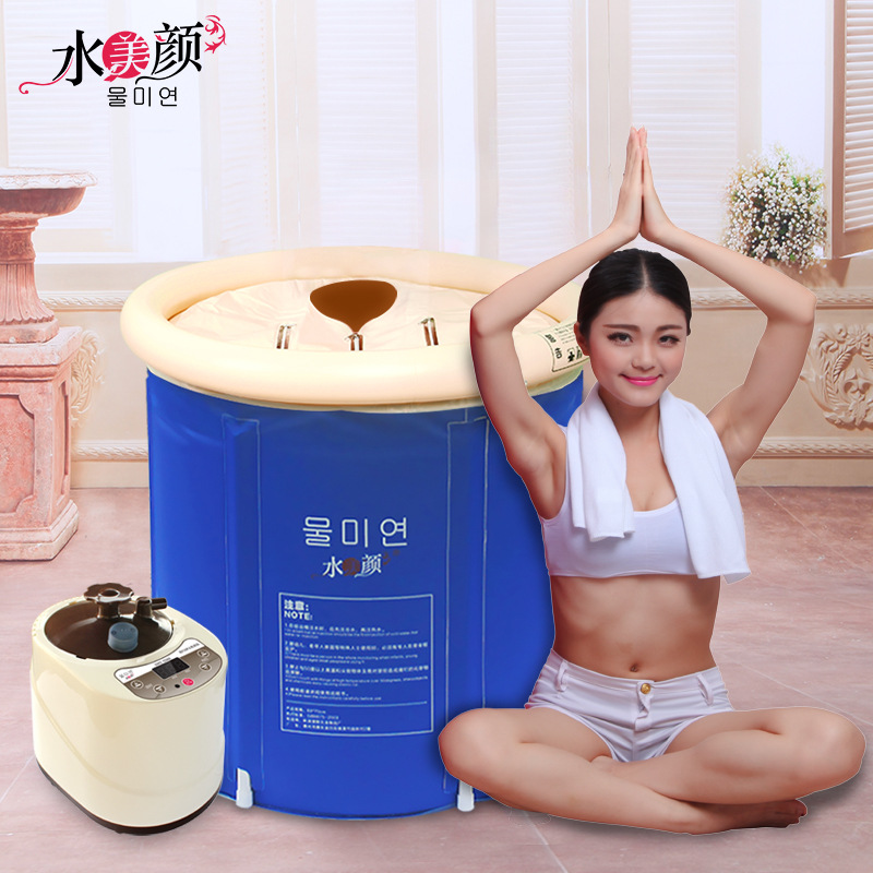 水美顏兩用多功能蒸汽機(jī) 桑拿足浴設(shè)備折疊浴桶浴缸 排毒汗蒸機(jī)