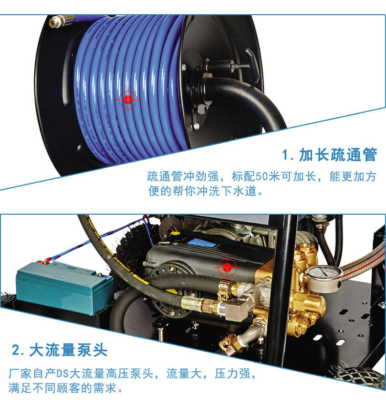 佳美BX下水道疏通機(jī) 管道高壓清洗機(jī) 市政物業(yè)管道疏通機(jī)汽油動力