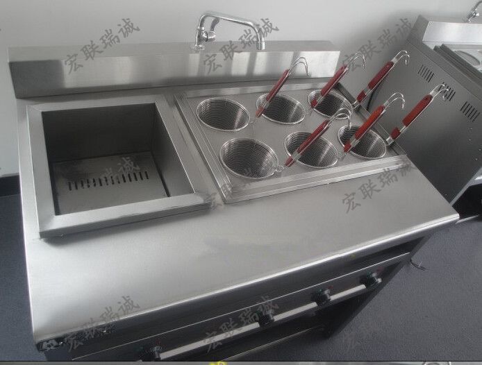 電熱6+1型組合式煮面爐 商用煮面機(jī) 麻辣燙機(jī)帶湯鍋