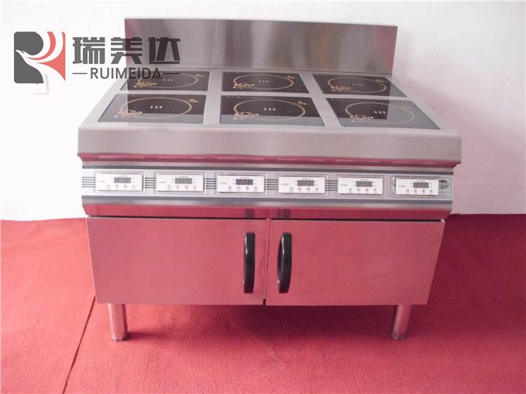 瑞美達節能大功率商用電磁爐煲仔爐四頭六眼多頭灶不銹鋼電磁灶