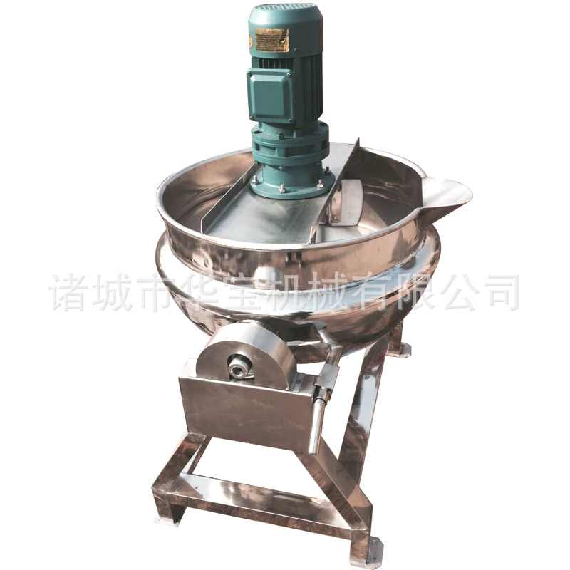 供應(yīng) 400L燃?xì)鈯A層鍋 大型搖擺湯鍋 加厚不銹鋼更耐用