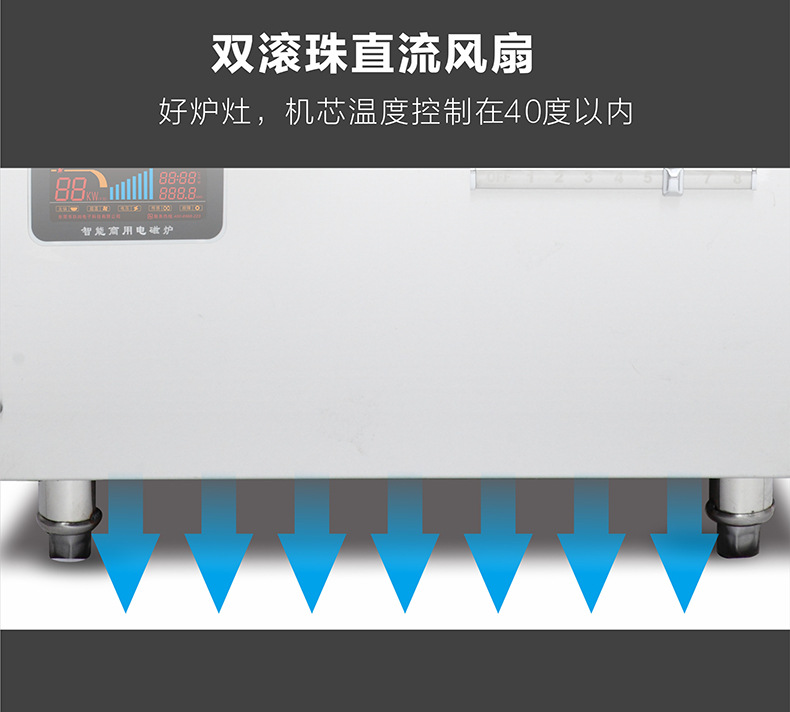 商用電磁爐15KW大功率單眼電磁煲湯爐平面臺式大電磁餐館廚房設(shè)備