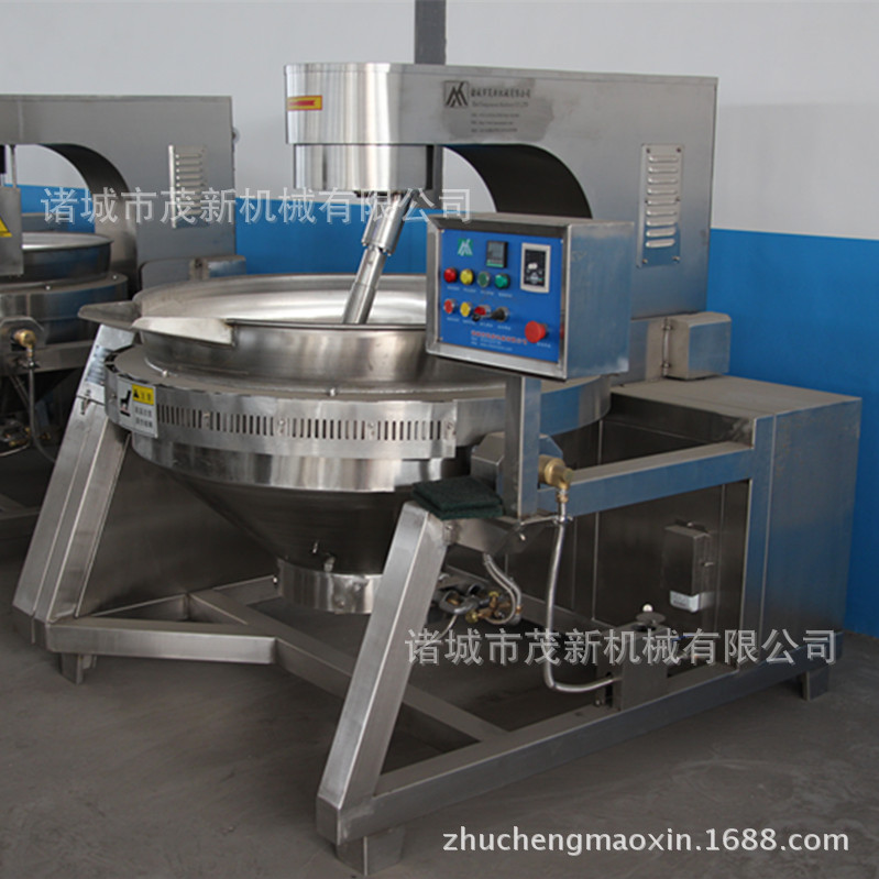 醬料 大型炒料機 400L全自動燃氣行星攪拌炒鍋控溫翻炒卸料一體化