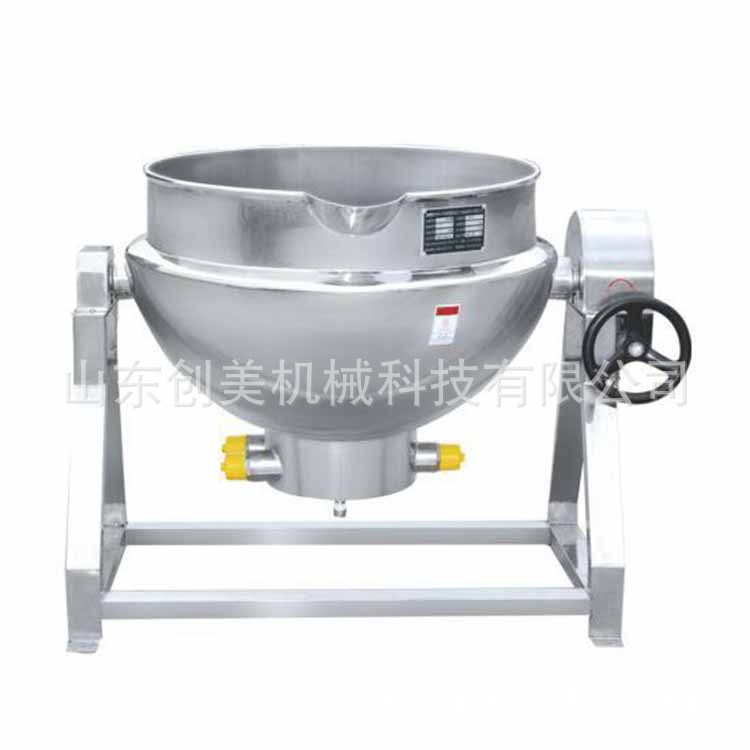 廠家直銷 通用型蒸煮熬湯鍋全不銹鋼可傾式電加熱導(dǎo)熱油夾層鍋