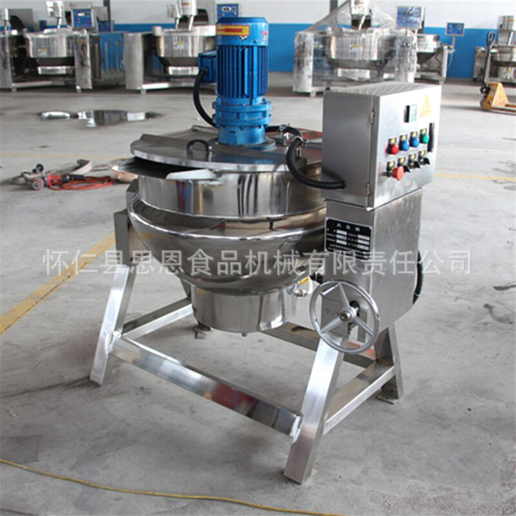 電加熱夾層鍋具 可傾式帶攪拌導(dǎo)熱油夾層鍋 廠家直銷環(huán)保炊事設(shè)備