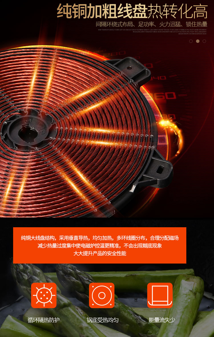 禾棋 COV-28-B特價(jià)商用凹面大功率電磁爐5000W智能臺(tái)式電磁爐5KW