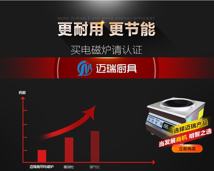 商用電磁灶5kw凹面湯灶 樂(lè)廚電磁爐凹面5000瓦電磁灶嵌入式炒鍋灶