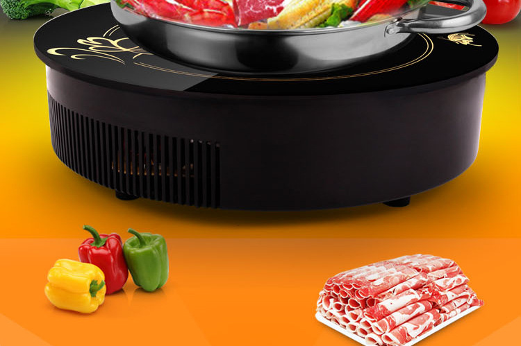 特價(jià)批發(fā) 商用線控火鍋專用電磁爐圓形鑲嵌入式3000W觸摸288MM
