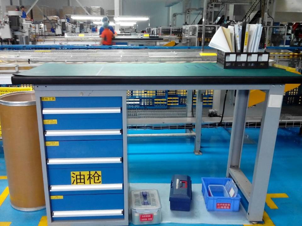 廠家直銷(xiāo)生產(chǎn)線移動(dòng)工作臺(tái) 定做雙層工作桌升降工作臺(tái)批發(fā)