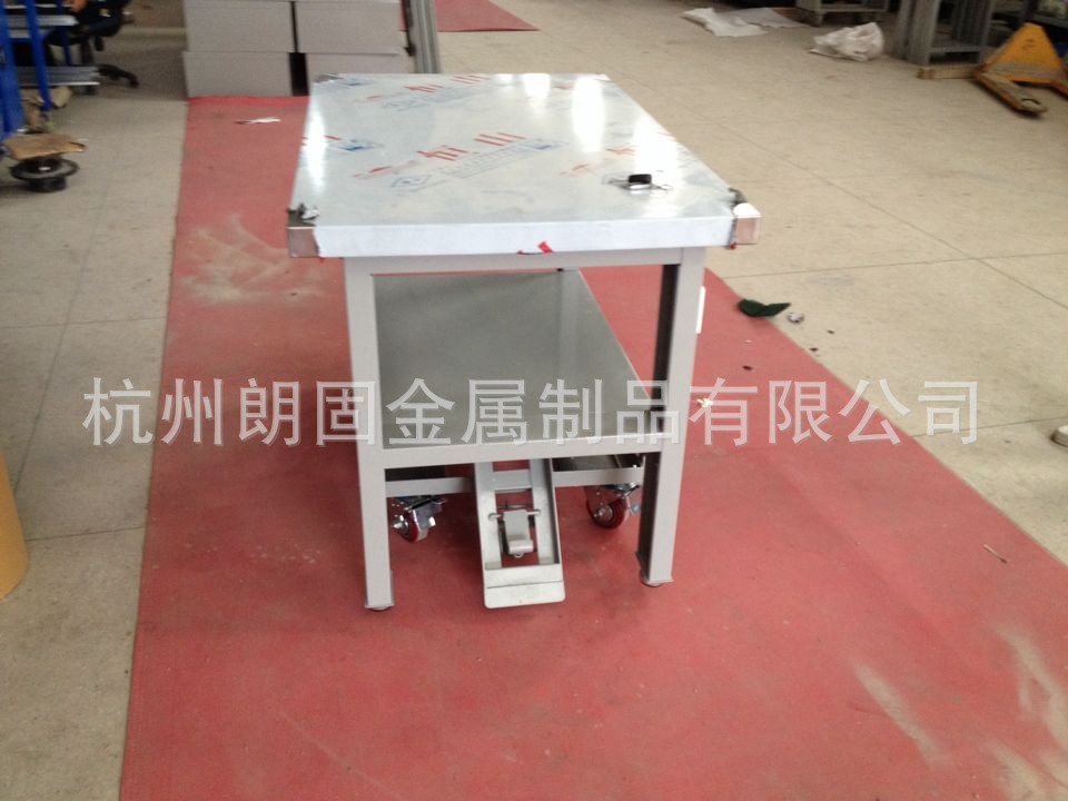 廠家直銷(xiāo)生產(chǎn)線移動(dòng)工作臺(tái) 定做雙層工作桌升降工作臺(tái)批發(fā)