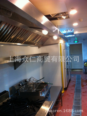 供應不銹鋼油網煙罩，不銹鋼廚房油煙凈化設備 油煙罩機