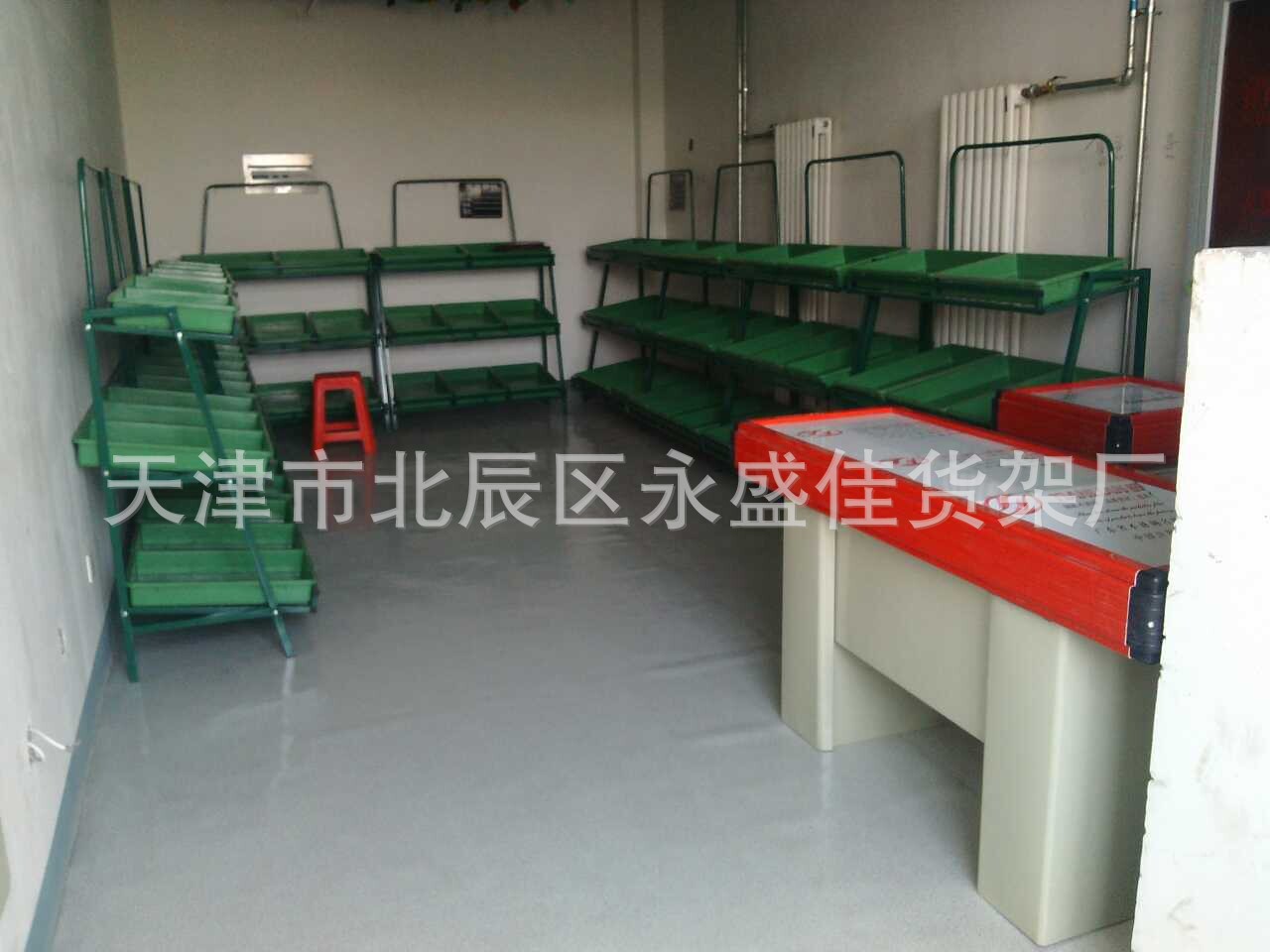 三層果蔬架 菜店貨架 四層水果展示架生鮮架 天津超市水果蔬菜架