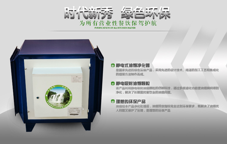廠家直銷環(huán)保高空油煙凈化器 廚房飯店靜電式分離器6000風
